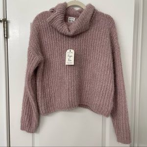 NWT Pink Turtleneck Sweater
